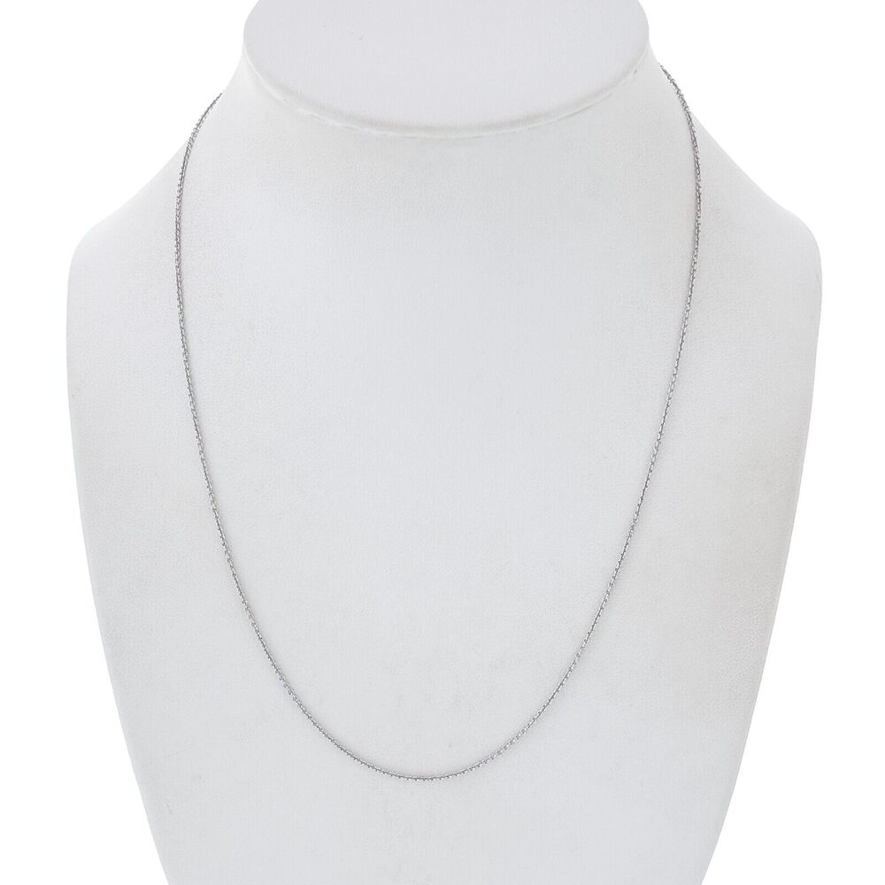 Vintage Sterling Silver 925 Cable Chain Necklace 18"
